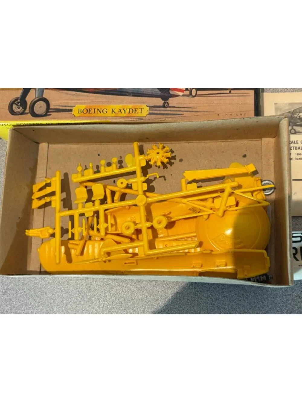 Vintage Revell 1:72 Scale Boeing Kaydet Stearman WWII Trainer Model Kit H-649
